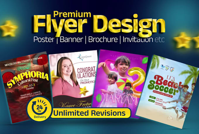design top notch flyers and posters in 24 hours