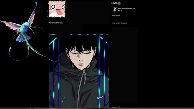 do animated showcases for steam