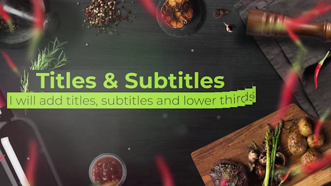 be your cooking video editor for youtube, tiktok, instagram etc