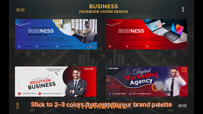 efacebook cover design, linked in creative, youtube cover