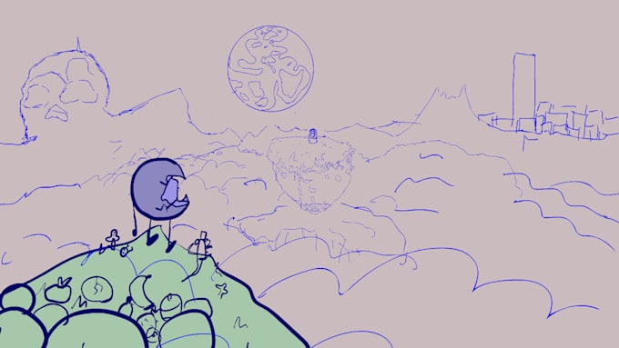 animate a scene with a simple character