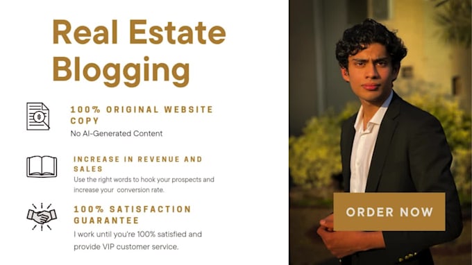 do SEO friendly real estate blogs as your real estate writer