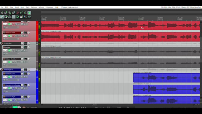 pitch correct, time align, edit and provide vocal mixing