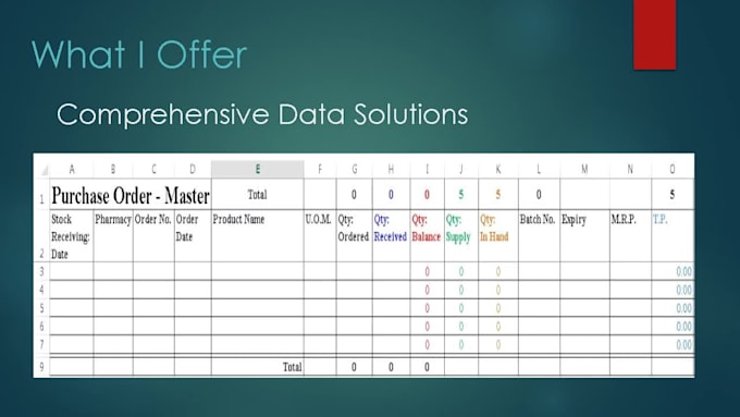 do accurate data entry and efficient data management
