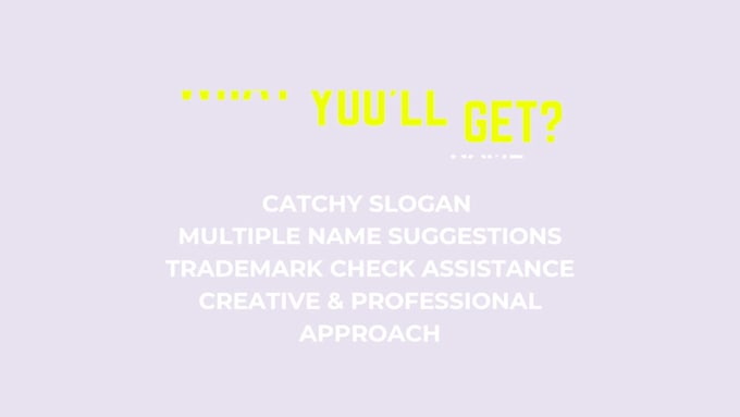 create a business names and catchy slogans for your brand