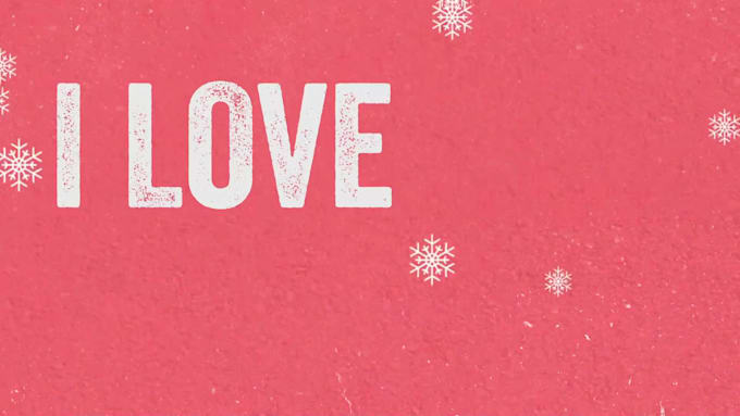create a christmas lyric or music video