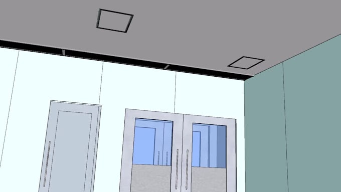 do 3d modal of clean room
