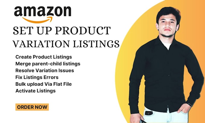 create amazon product listing and variation listing or fix listing errors