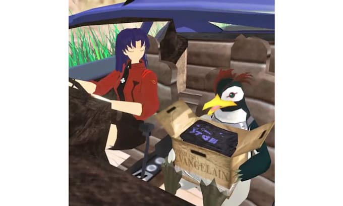 Model rig animate retro 3d animation low poly 3d character in n64 ps1 ...