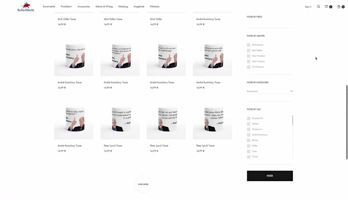 develop your onlineshop with woocommerce or shopify