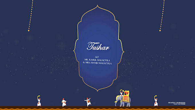create a digital wedding card invitation for social media