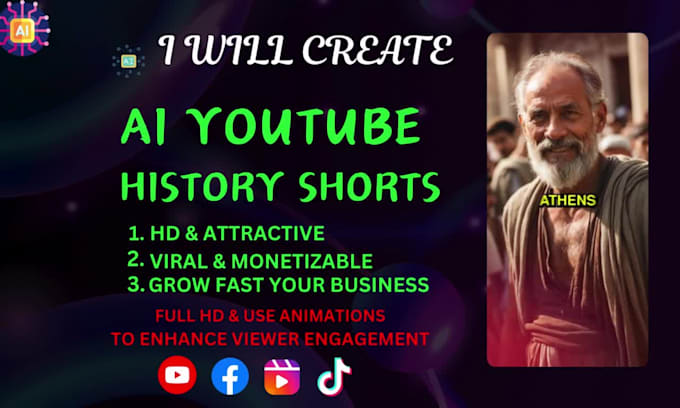 create ai history youtube shorts and instagram reels tiktok