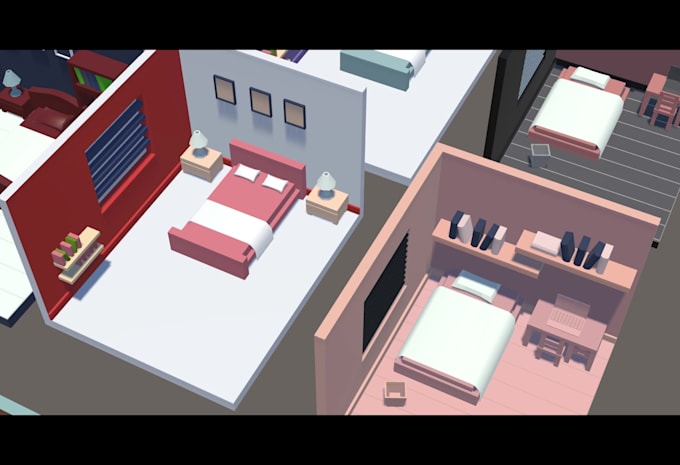 create low poly 3d game assets