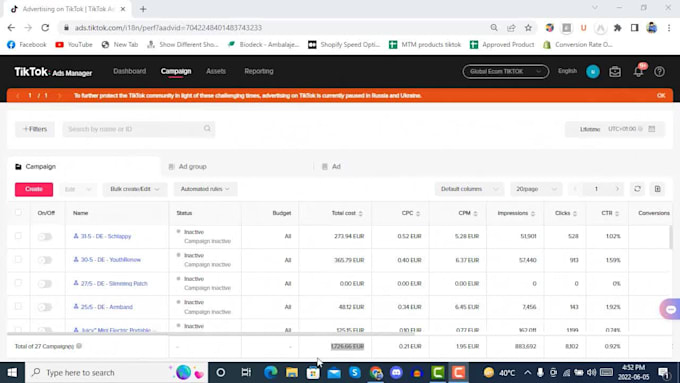 create, run and manage tiktok ads for your shopify dropshipping store