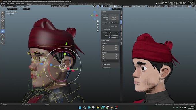 rig your 3d character for animation or games in blender