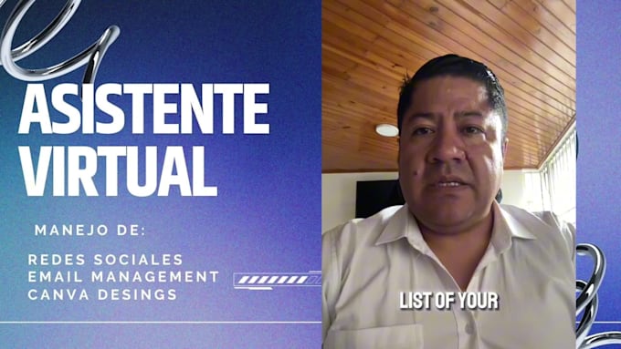 be your virtual assistant in english and spanish