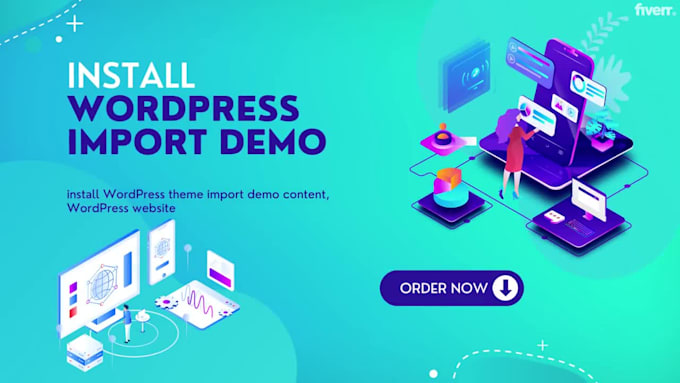 install wordpress theme setup demo and do customization