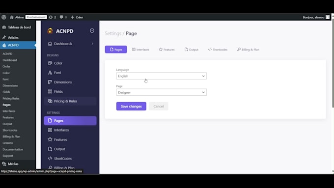 develop a custom wordpress plugin