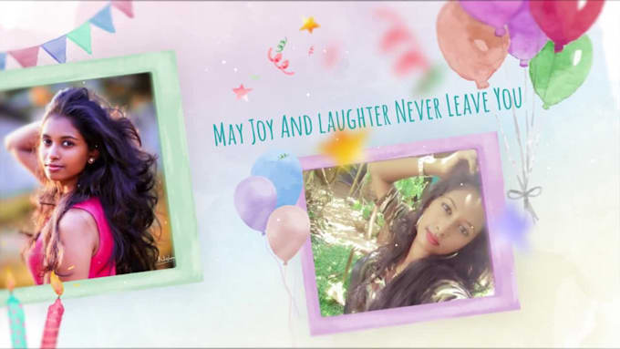 do a happy birthday video and photo slideshow