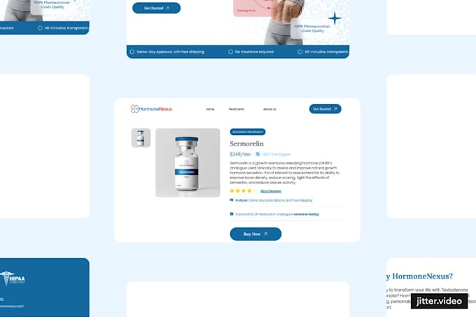 design a high converting peptide website using wordpress or shopify