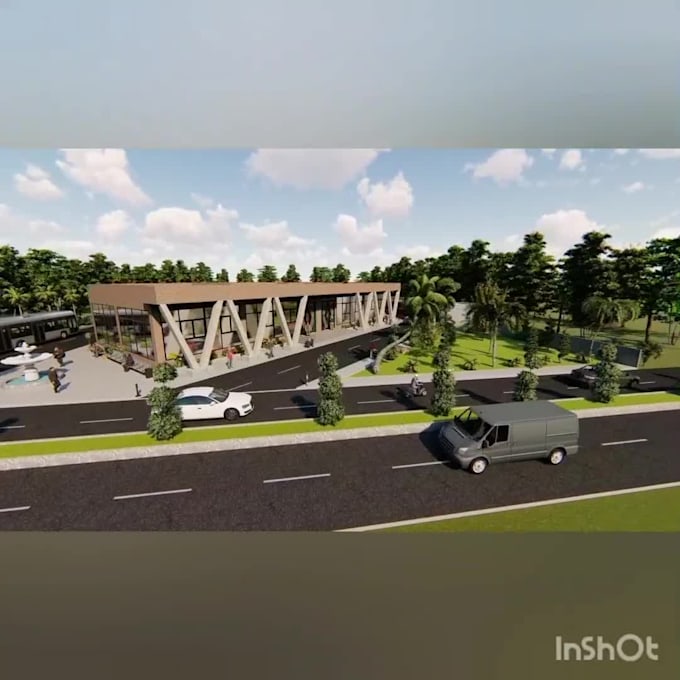 create a realistic sketchup 3d exterior model and render
