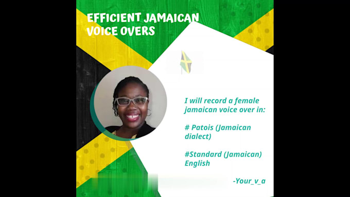 record an authentic female jamaican patois voiceover