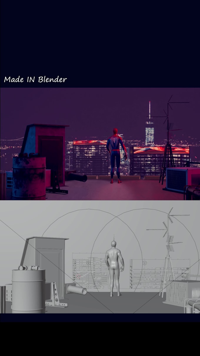 do a 3d animation using blender