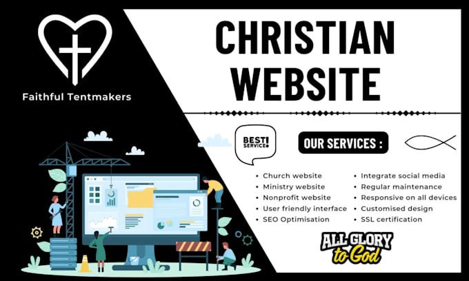 build christian website for church and ministry