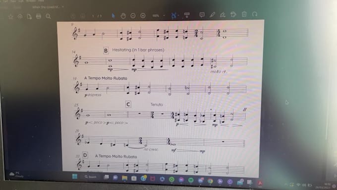 transpose sheet music to another instrument