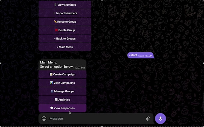 build a sms campainger using twilio and telegram