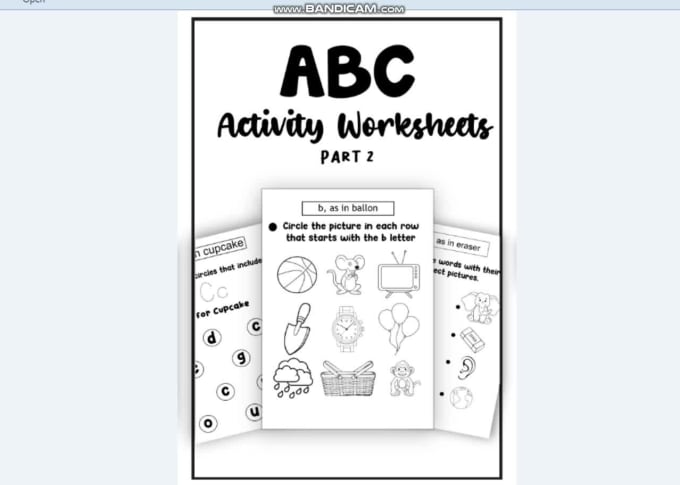 Kids Alphabet Worksheets Design Example