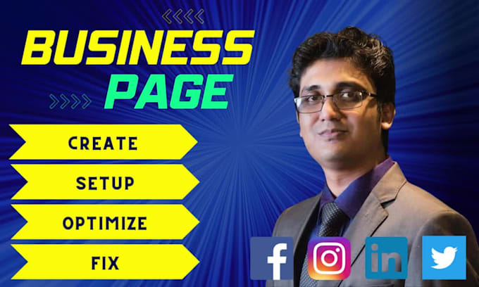 create, fix, setup and optimize your social media page