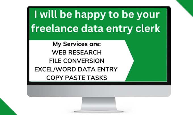 do fast data entry and admin support work