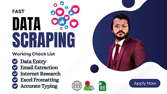 do website scraping, email scraping and data scraping
