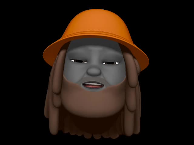 sassy the sasquatch orange hat