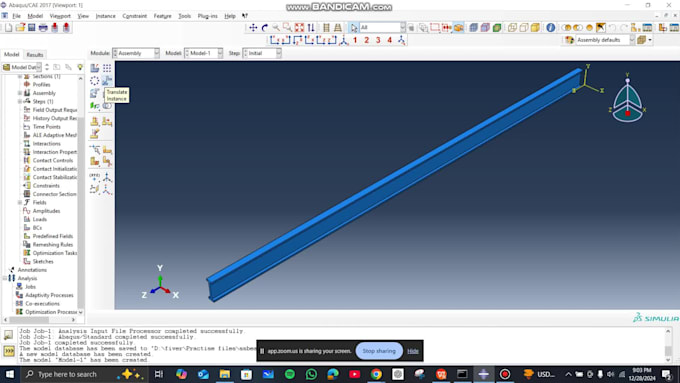 perform fe modeling and analysis in abaqus