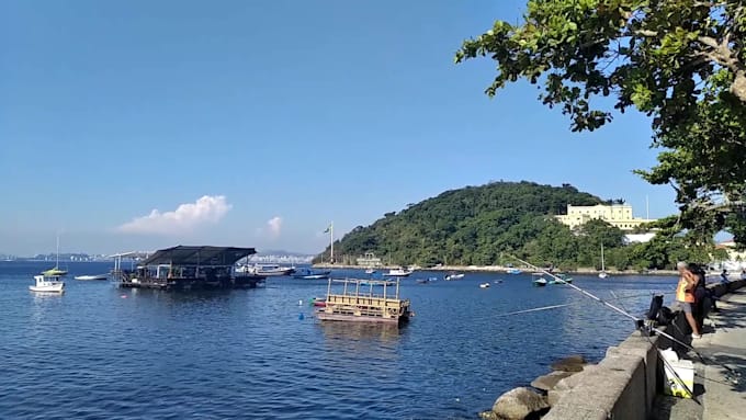 record 4k video walking tour on rio janeiro beach