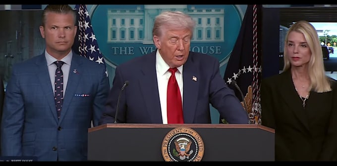 do a hyper realistic donald trump voice over