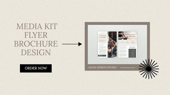 design professional media kit, flyer, brochure