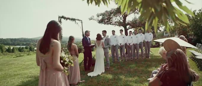 do cinematic wedding video editing