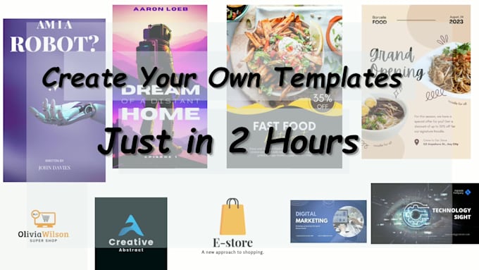 Own Template Do create your own templates by Foodflyer09 | Fiverr