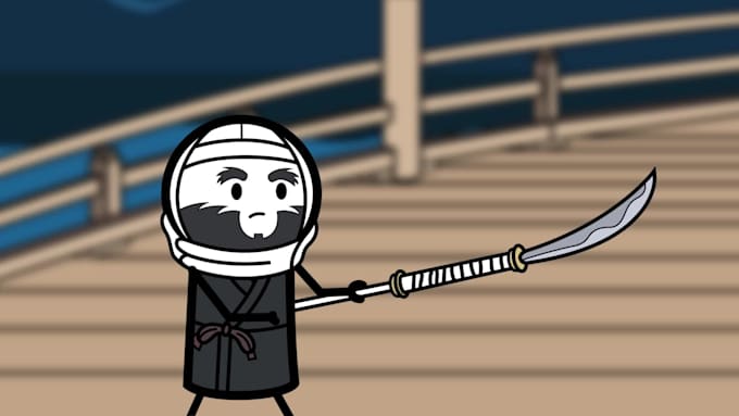 create stickman figure animation in dinzo style for youtube