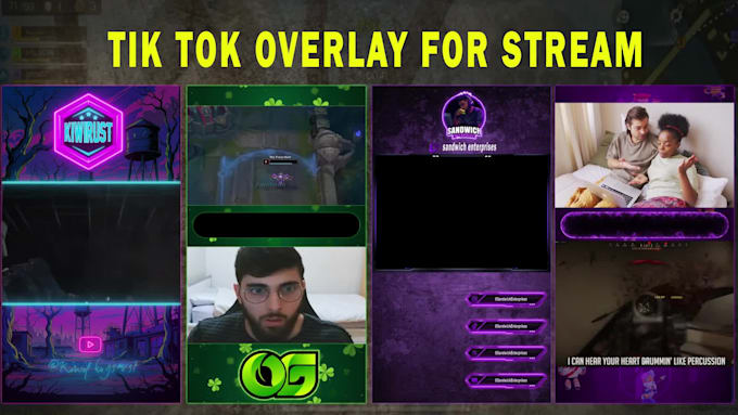 create tiktok overlays for stream