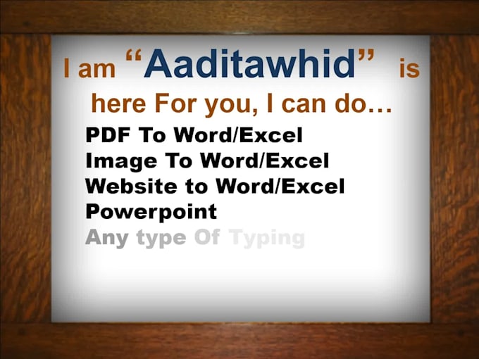 do data entry, copy paste, excel data entry job for you