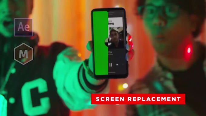 do any screen replacement, green screen tracking