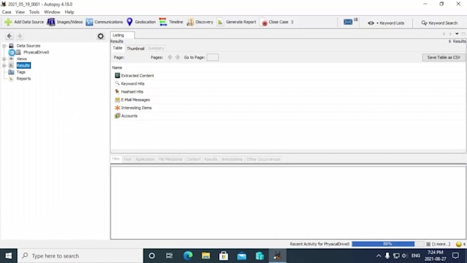 digital forensics and report