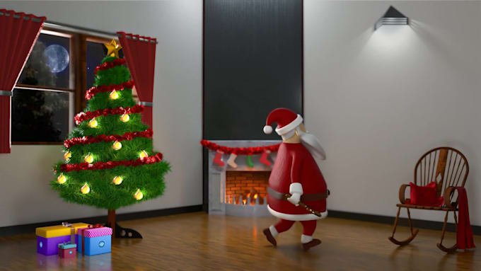 customize unique christmas and new year greetings video