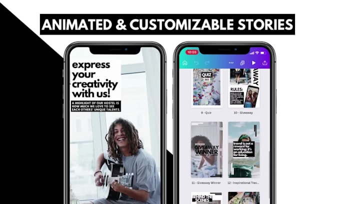 make animated, branded, reusable, engaging ig stories
