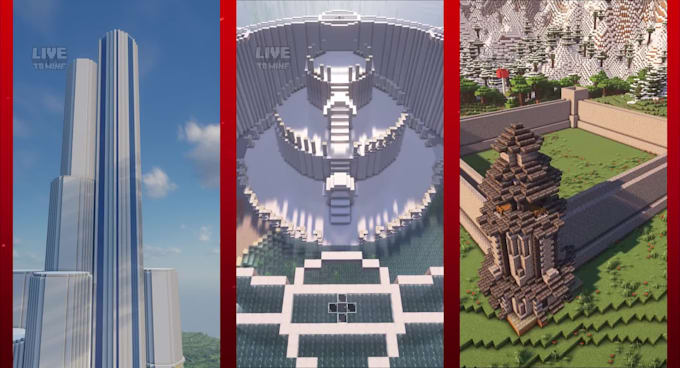 create viral building timelapse video in minecraft