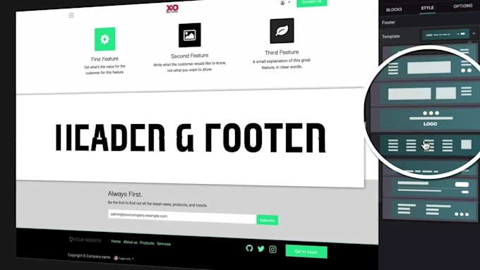 design your odoo website